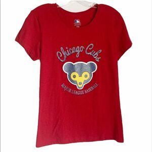 🍁3/$20 Chicago Cubs Major League Baseball Red T Shirt M